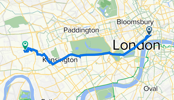 81 Aldwych, London to 67B St Stephen's Ave, London