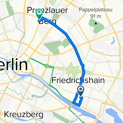 Rudolfstraße 18, Berlin to Prenzlauer Allee 203, Berlin