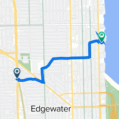 5820 N Clark St, Chicago to 6033 N Sheridan Rd, Chicago