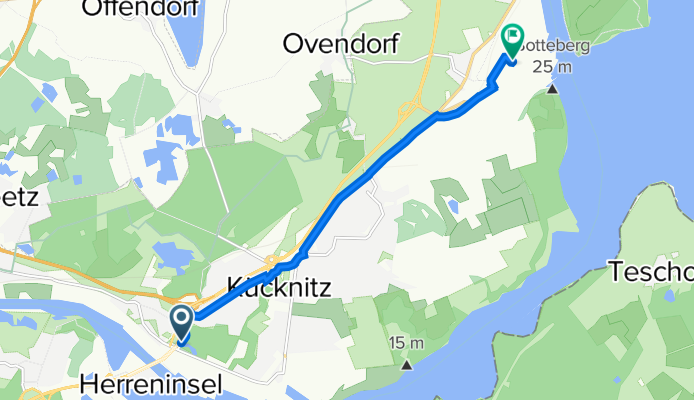Kieselgrund, Lübeck nach Zum Hafenplatz 1, Lübeck