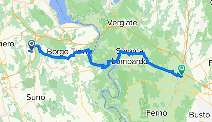 Via Molino 10, Gattico-Veruno nach Piazza Papa Giovanni XXIII 1, Gallarate