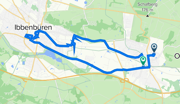 Schleiweg 6, Ibbenbüren nach Bocketaler Straße 7, Ibbenbüren