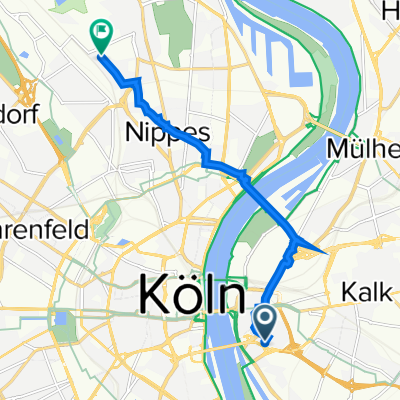 An St Heinrich 1, Köln nach Neue Kempener Straße 315, Köln