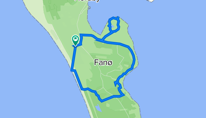 Østre Klitvej, Fanø nach Østre Klitvej 2B, Fanø