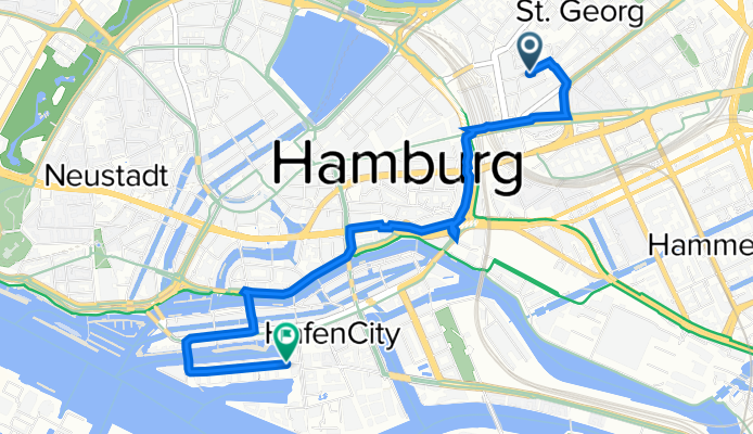 Ellmenreichstraße 26, Hamburg nach Am Kaiserkai 3, Hamburg
