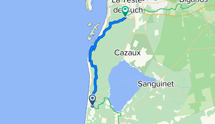 Avenue du Clair de Lune 126, Biscarrosse nach Impasse du Piquey 2, La Teste-de-Buch