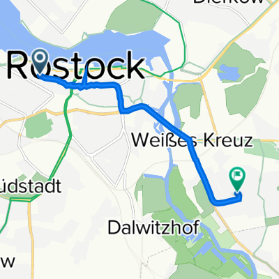 Patriotischer Weg 29, Rostock nach Zu den Söllen 21A, Rostock