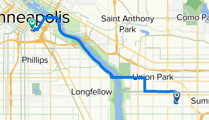 1432 Osceola Ave, Saint Paul to 913 S Seventh St, Minneapolis