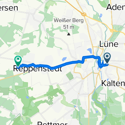 Pulverweg 6, Lüneburg nach Immenweg 3, Reppenstedt