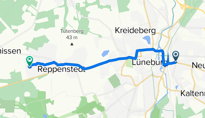 Pulverweg 6, Lüneburg nach Immenweg 3, Reppenstedt