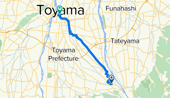 154-2, Toyama to TOYAMA STATION 1, Toyama