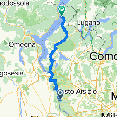 Da Via Roma 22, Nosate a Via Leopoldo Giampaolo 6, Maccagno con Pino e Veddasca