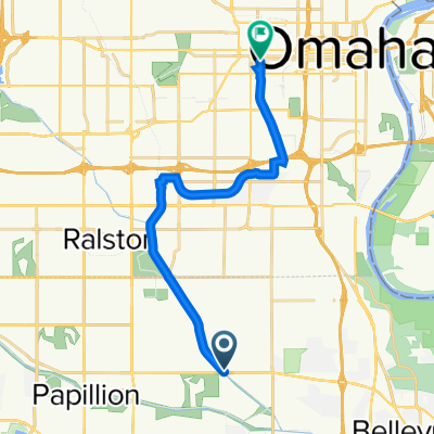 Cornhusker Rd, Omaha to 3875 Dewey Ave, Omaha