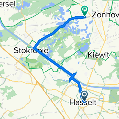 Zuivelmarkt 14, Hasselt naar Wijvestraat 58, Zonhoven