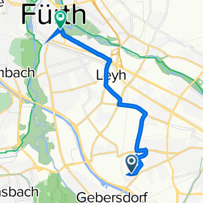Winterstraße 15, Nürnberg nach Königstraße 128, Fürth