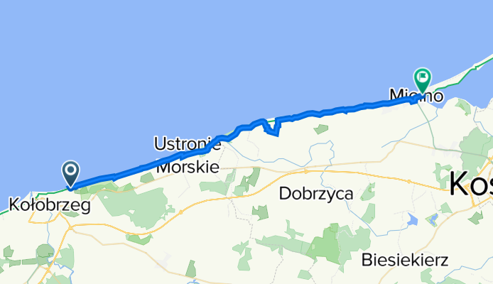 Sułkowskiego 9, Kołobrzeg nach Bolesława Chrobrego 19, Mielno