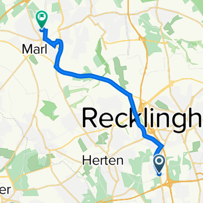 Stuckenbuschstraße 220, Recklinghausen nach Bonifatiusstraße 19–25, Marl