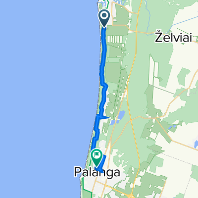 Ošupio tak. 5B, Palanga to Žvejų g. 19, Palanga