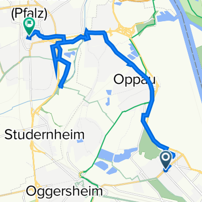 Sternstraße 87, Ludwigshafen am Rhein nach Rathausplatz 14, Frankenthal (Pfalz)