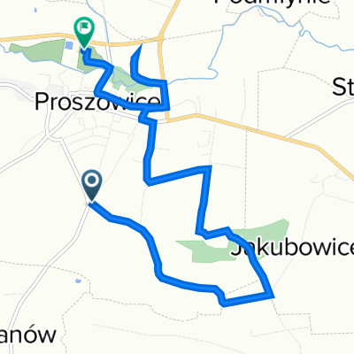 Biały Krzyż 1A, Proszowice do Parkowa, Proszowice