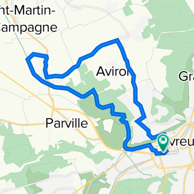 24 Rue Joséphine, Évreux à 21 Rue Joséphine, Évreux