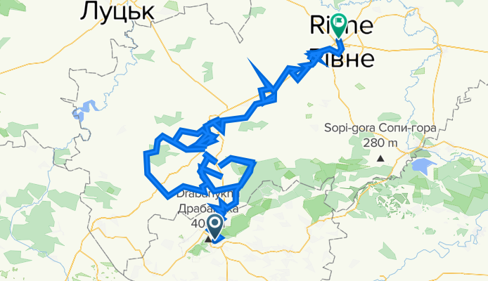 маршрут с вулиця Шевченка 49, Кременець