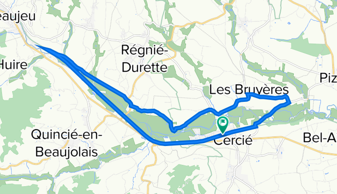 Autour de la voie verte - Le chemin des mûriers - Boucle 6.1