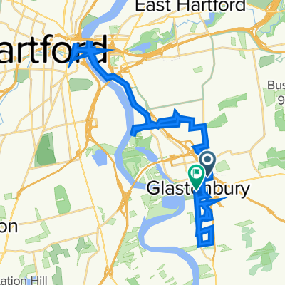 37 Salmon Brook Dr, Glastonbury to 2333 Main St, Glastonbury