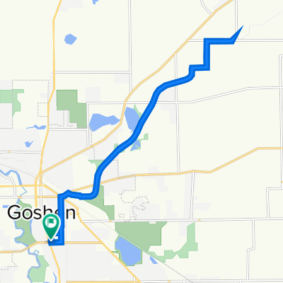 South 6th Street 811, Goshen to South 6th Street 811, Goshen