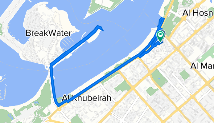 المِرْقاب 10, أبو ظبي to شارع المِرِيجِب 3, أبو ظبي