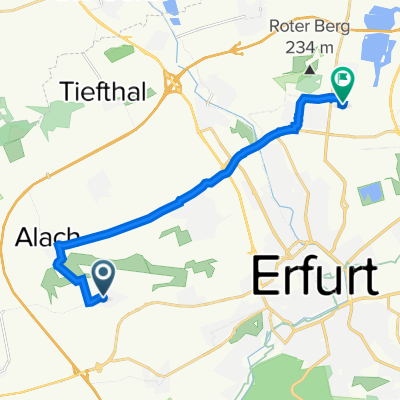 Große Schenkgasse 3, Erfurt nach Stotternheimer Straße 40, Erfurt