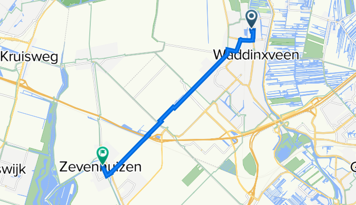Willem de Rijkelaan 156, Waddinxveen do Dorpsstraat 152, Zevenhuizen-Moerkapelle