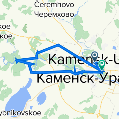 От улица Карла Маркса, Каменск-Уральский до Горняков 14, Каменск-Уральский