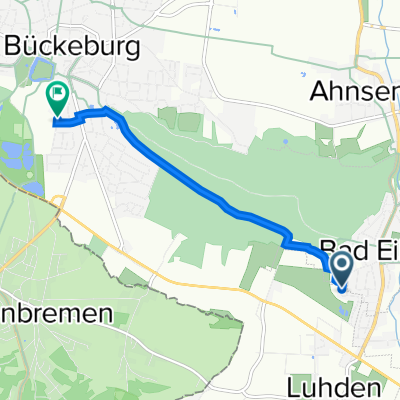 Am Golfplatz 6, Luhden nach Lulu-von-Strauß-und-Torney-Straße 15, Bückeburg