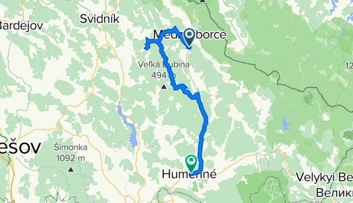 Krásny Brod, Veľkrop,Oľka, Humenné