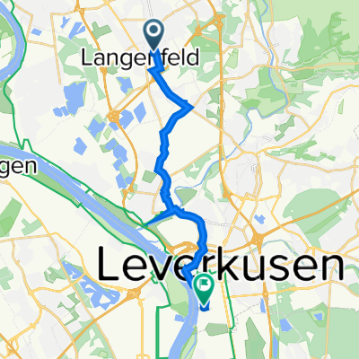 Gostyniner Straße 10, Langenfeld (Rheinland) nach Chempark 33T, Leverkusen