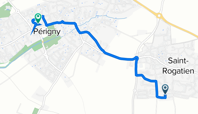 1 Rue des Grives, Saint-Rogatien à 7 Rue de Valençay, Périgny