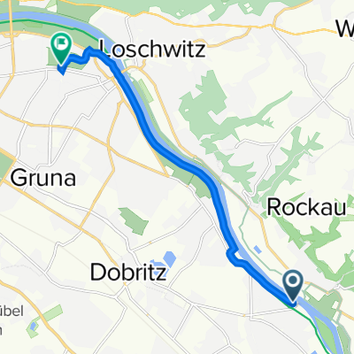 Berthold-Haupt-Straße 145, Dresden nach Loschwitzer Straße 15 A, Dresden