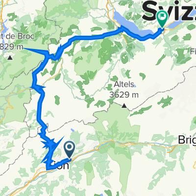 Day 2 - Sion to Interlaken Via Sanestch pass & Jaun pass (Long option)