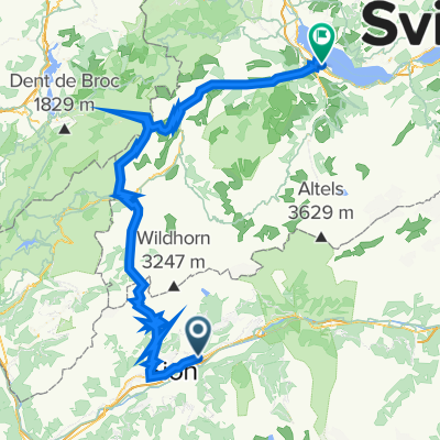 Day 2 - Sion to Interlaken Via Sanestch pass & Jaun pass (Short option)