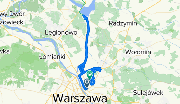 Stalowa 1, Warszawa do Kolonijna 5, Warszawa