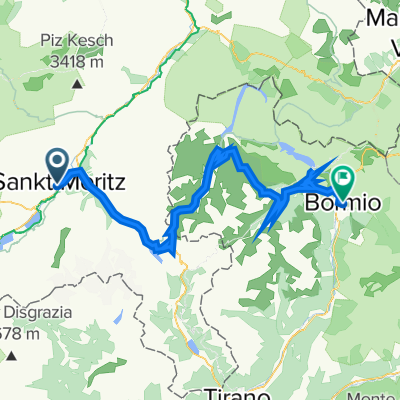 Day 6 - St Moritz - Bormio (Option 2) with Laghi di Cancano