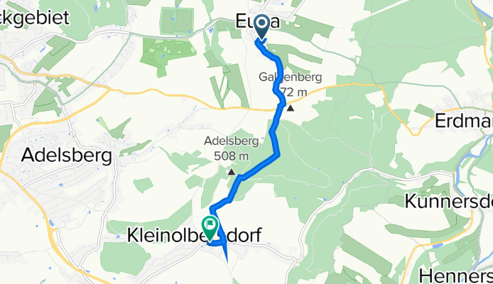 Eibenring 4, Chemnitz nach Am Sachsenkeller 2, Chemnitz