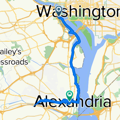 Mount Vernon Trail, McLean to 1011 King St, Alexandria