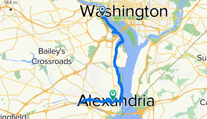 Mount Vernon Trail, McLean to 1011 King St, Alexandria