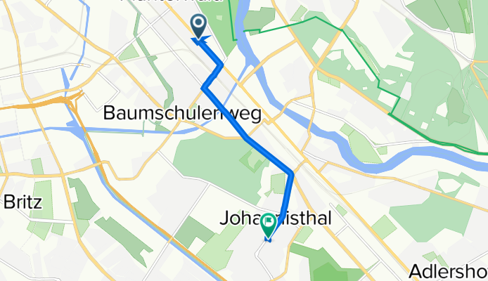 B96a 164, Berlin nach Johannes-Werner-Straße 22, Berlin