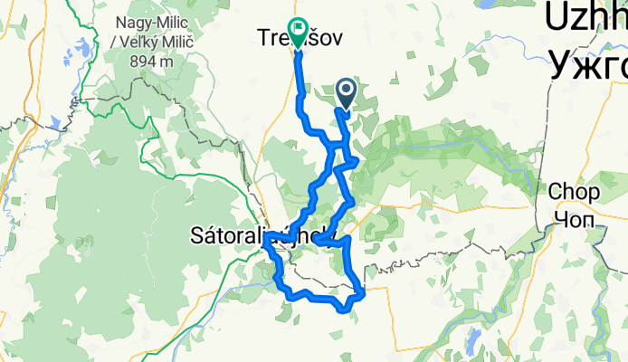 98,0 km Cejkov Madarsko a Trebišov