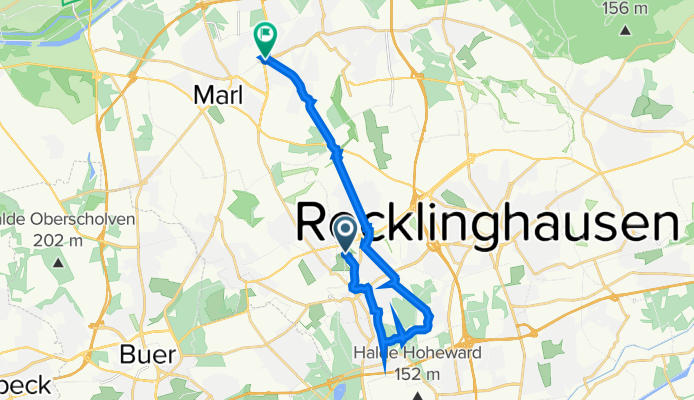 J44Q+Q6, Herten nach Bergstraße 215C, Marl