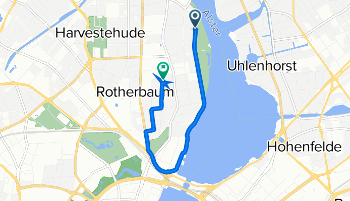 Harvestehuder Weg 36, Hamburg to Heimhuder Straße 84, Hamburg