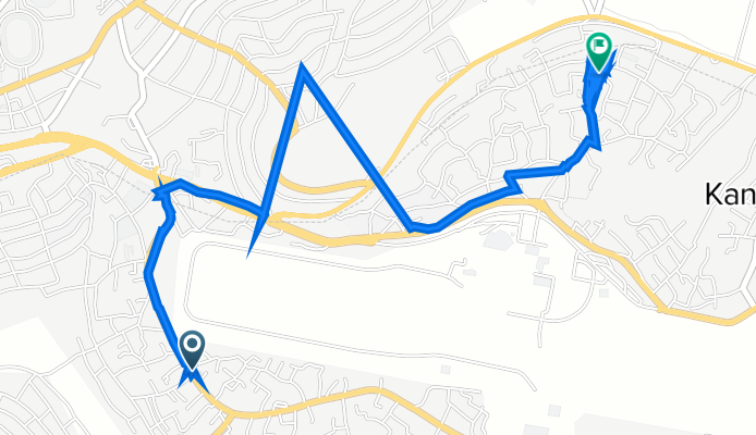 24JC+9P2, Kigali to KK 58 Street, Kigali